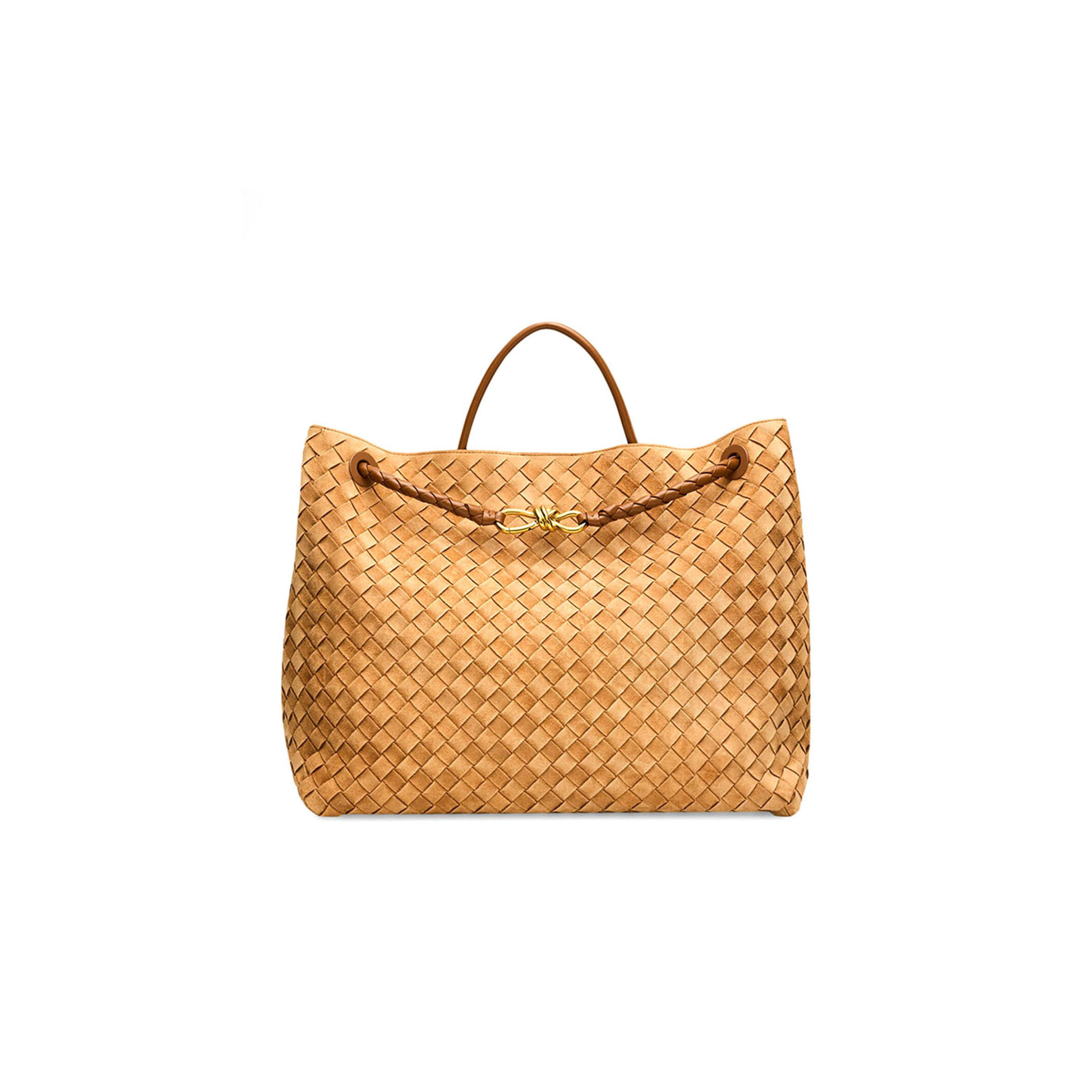 BOTTEGA VENETA ANDIAMO LARGE INTRECCIATO LEATHER TOTE 743575 (45*34*22cm) 